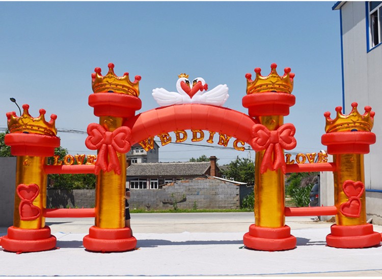 桐城红色婚庆气模拱门